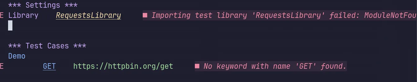 Import Errors in Neovim