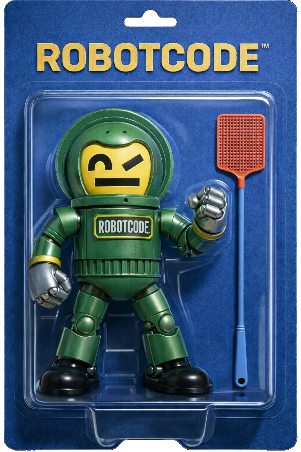RobotCode figurines on a tray