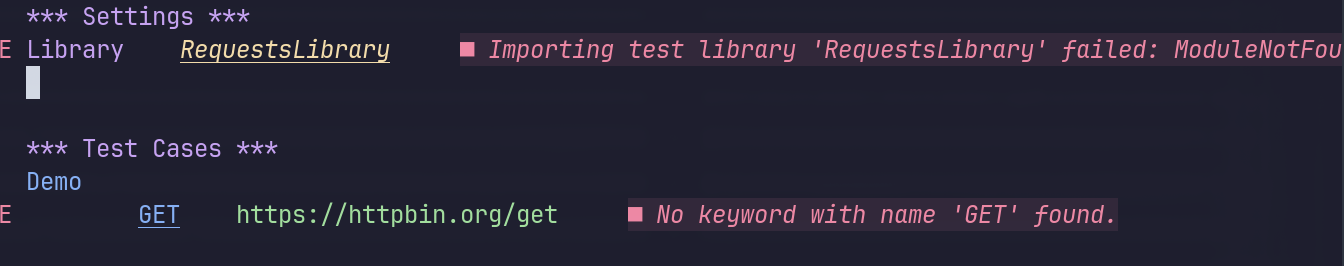 Import Errors in Neovim